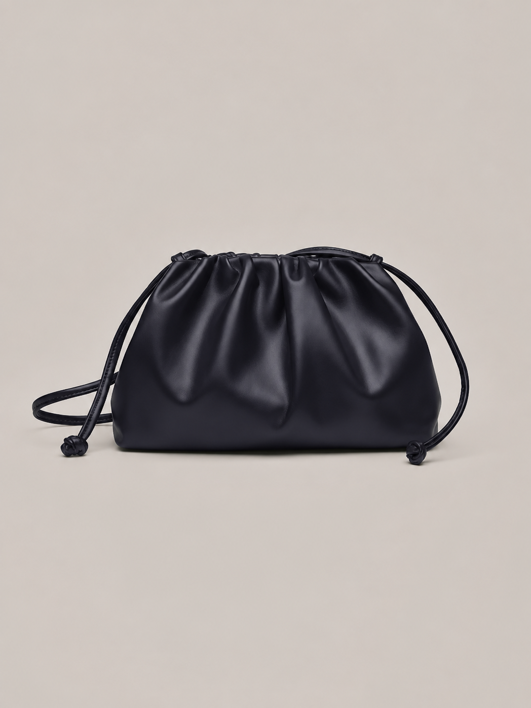 Women's Pleated Drawstring Crossbody Bag