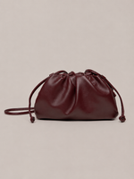 Women's Pleated Drawstring Crossbody Bag