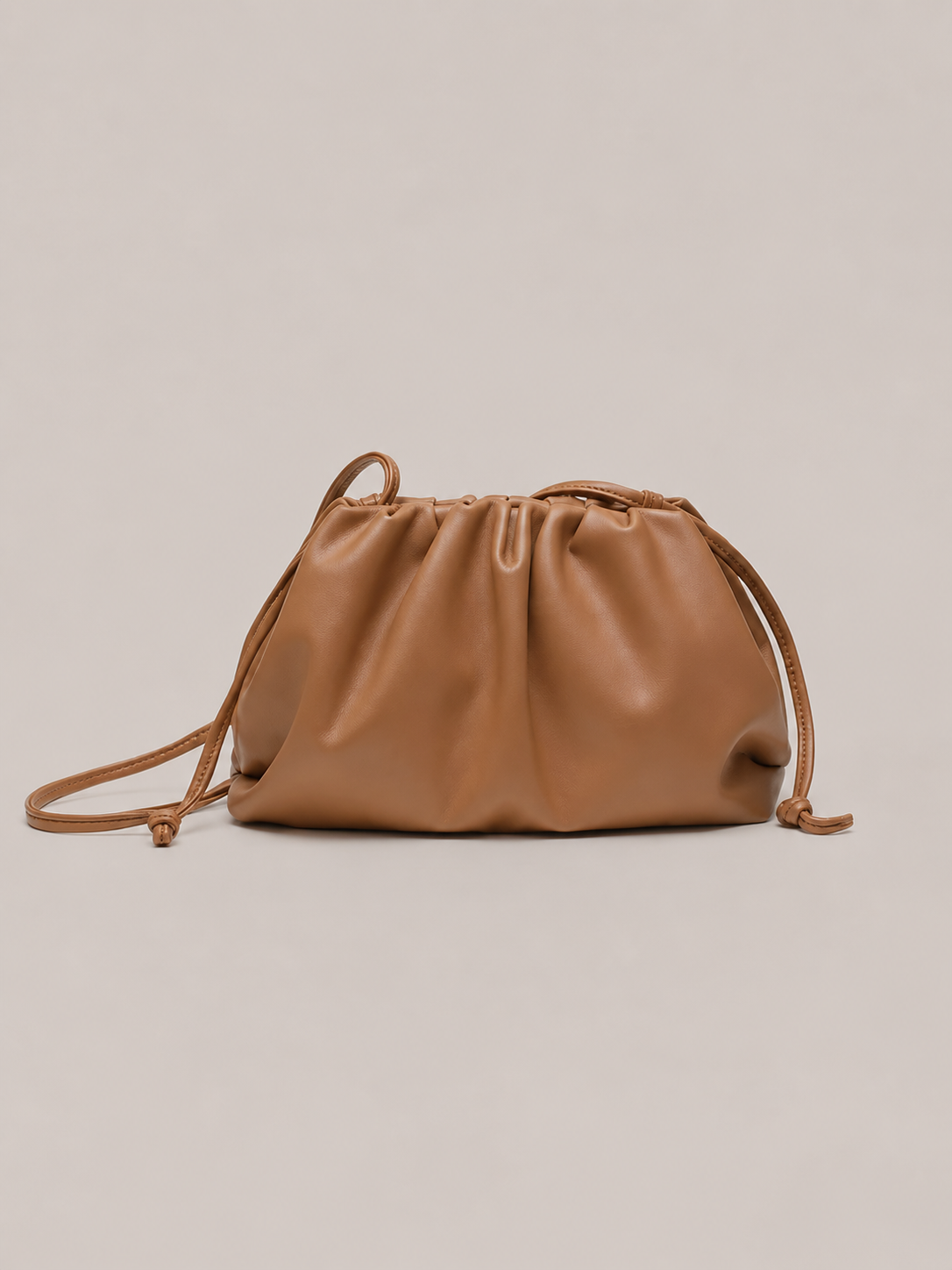 Women's Pleated Drawstring Crossbody Bag