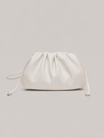 Women's Pleated Drawstring Crossbody Bag