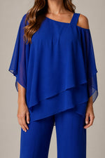Women’s Asymmetric Layered Top Pants Set
