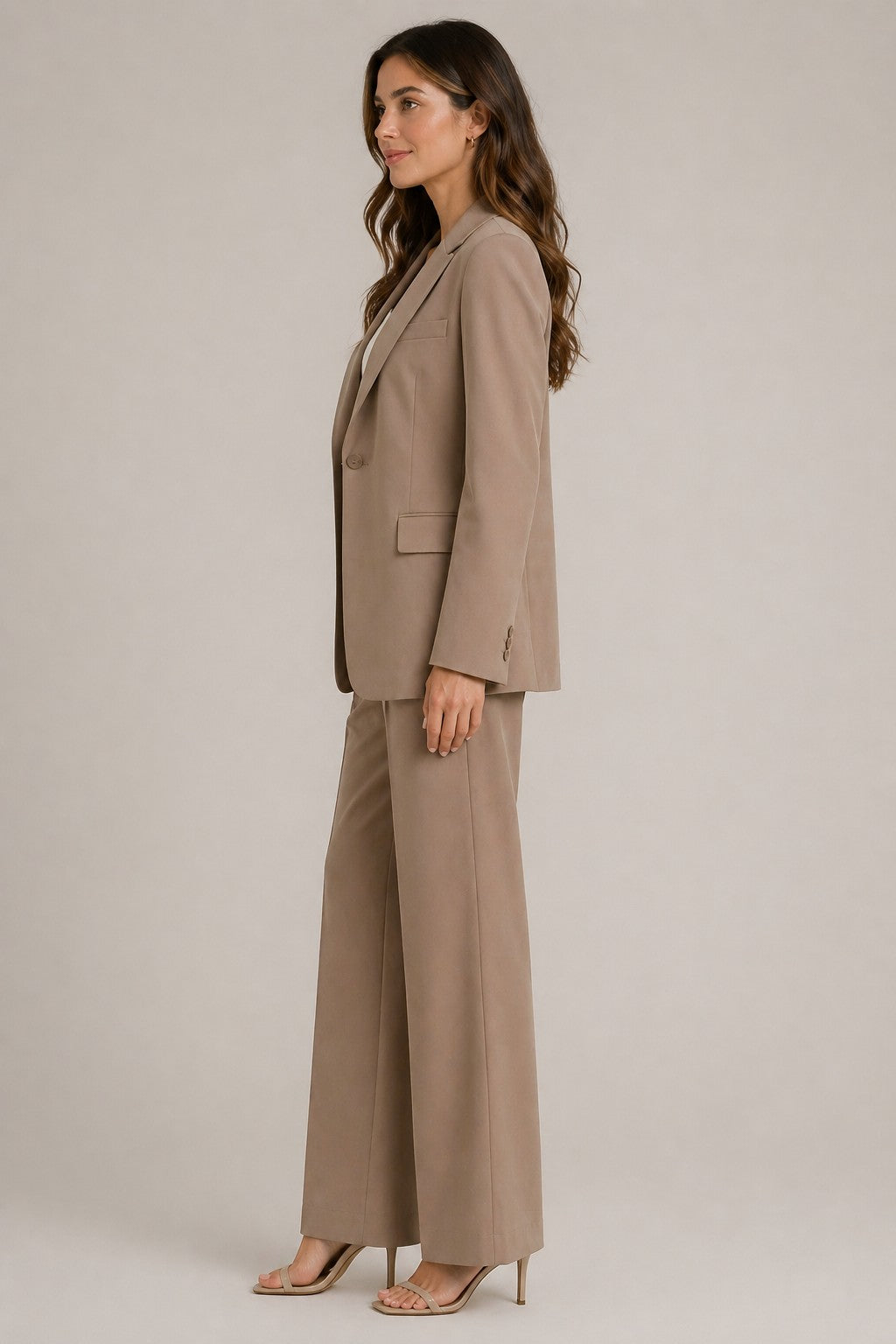 Women’s Blazer Straight Leg Pants Suit