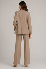 Women’s Blazer Straight Leg Pants Suit