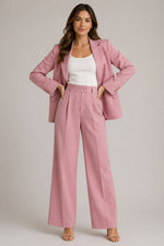Women’s Blazer Straight Leg Pants Suit