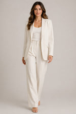 Women’s Blazer Straight Leg Pants Suit