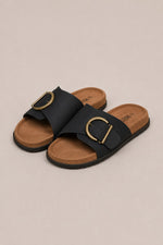 Women’s Buckle Slide Sandals