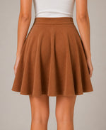 Women’s Button Front A-Line Mini Skirt