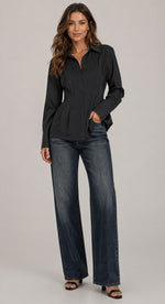 Women’s Button Front Long Sleeve Shirt