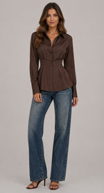 Women’s Button Front Long Sleeve Shirt