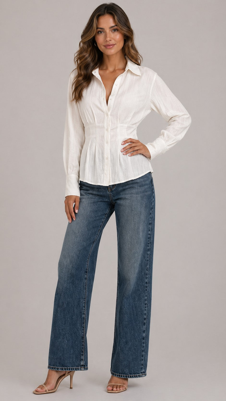 Women’s Button Front Long Sleeve Shirt