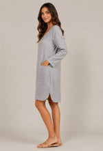 Women's Casual Long Sleeve Pocket Dress