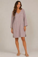 Women's Casual Long Sleeve Pocket Dress