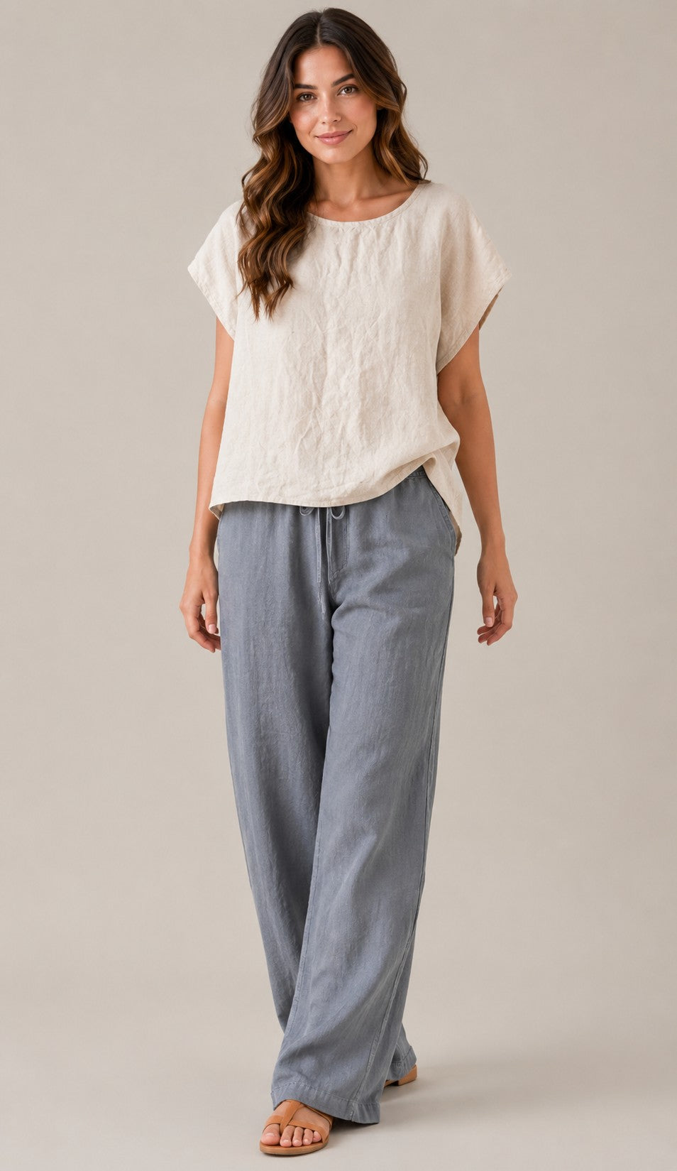 Women's Casual Round Neck Short Sleeve Blouse