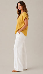 Women's Casual Round Neck Short Sleeve Blouse