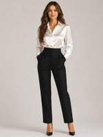 Women’s Collar Button-Up Long Sleeve Shirt