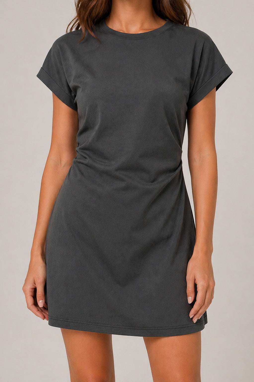 Women’s Crew Neck Short Sleeve Mini Dress