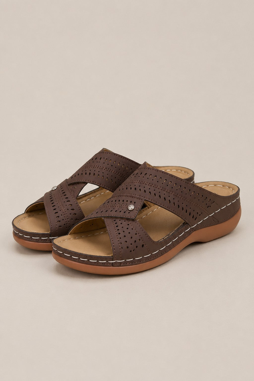 Women's Cutout Slide Sandals
