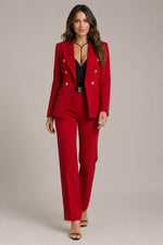 Women’s Double Breasted Blazer Pants Suit
