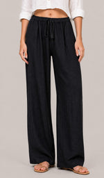 Women’s Drawstring Waist Wide Leg Pants