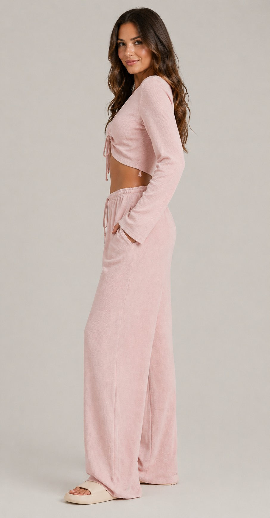 Women’s Drawstring Wide Leg Pants