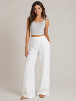 Women’s Elastic Waist Wide Leg Pants