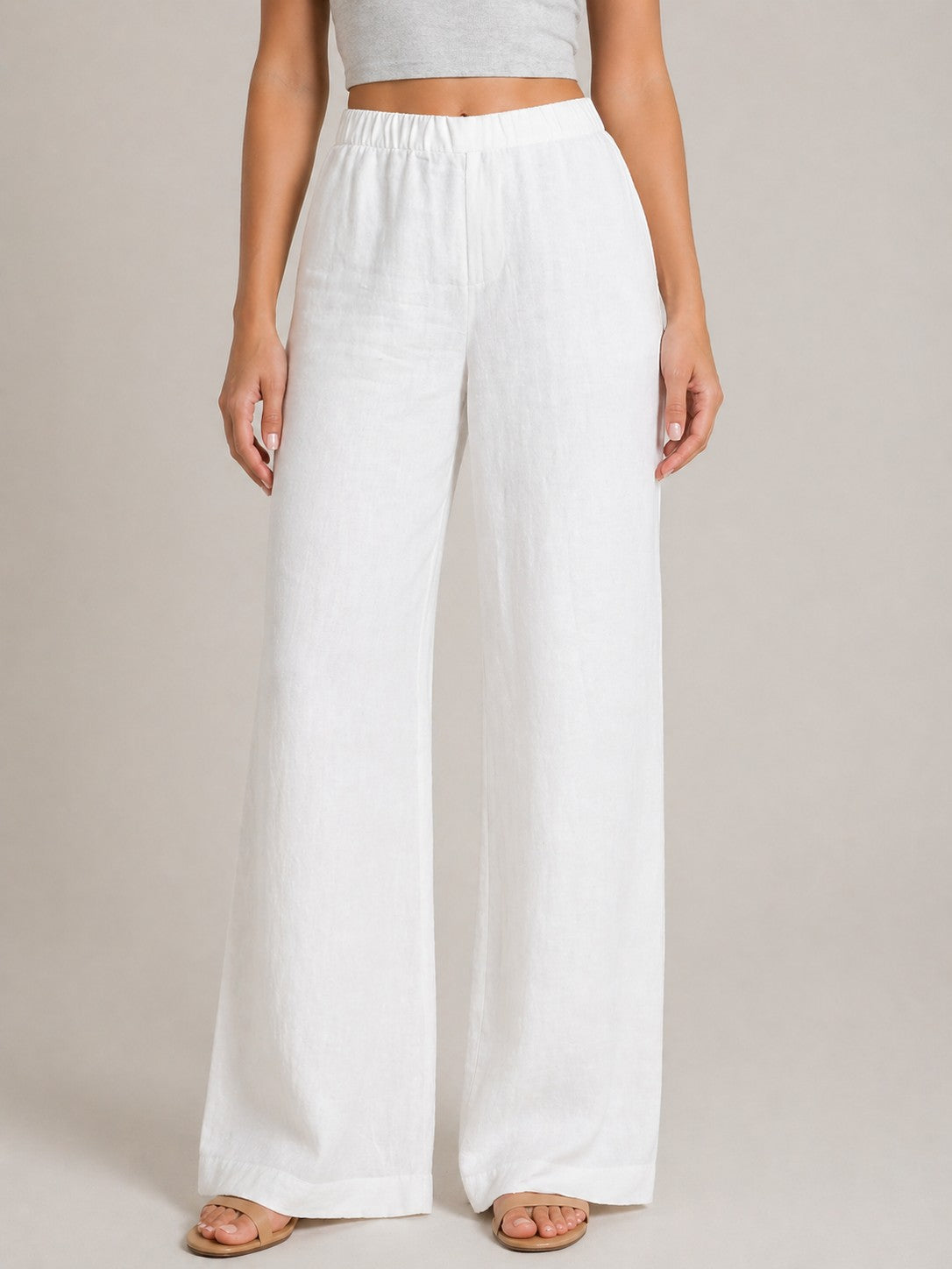 Women’s Elastic Waist Wide Leg Pants