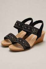 Women's Embellished Wedge Sandals