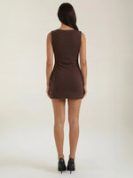 Women's Fitted Sleeveless Mini Dress