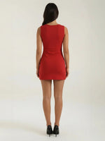Women's Fitted Sleeveless Mini Dress