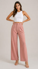 Women’s Front Pleats Wide Leg Pants