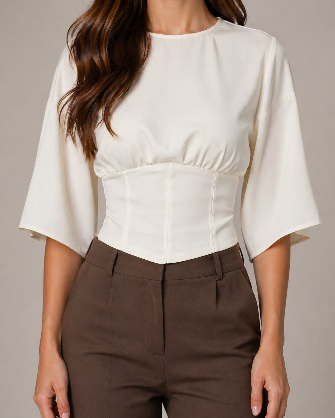 Women’s Half Sleeve Corset Style Blouse