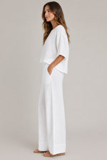 Women’s Half Sleeve Top Wide Pants Set