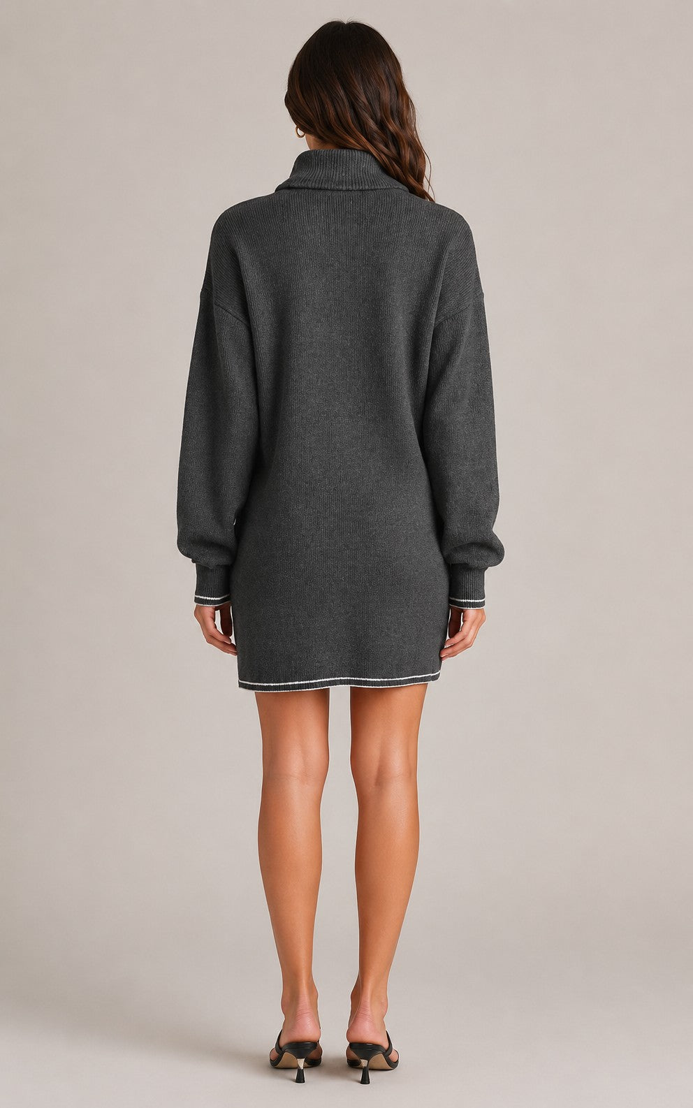 Women's Half Zip Sweater Dress