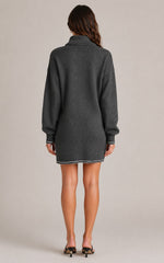 Women's Half Zip Sweater Dress