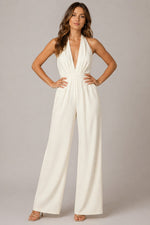 Women’s Halter Neck Sleeveless Jumpsuit