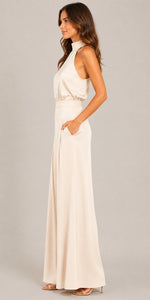 Women's Halter Neck Wide Leg Jumpsuit