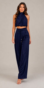 Women’s Halter Top and Wide Leg Pants Set