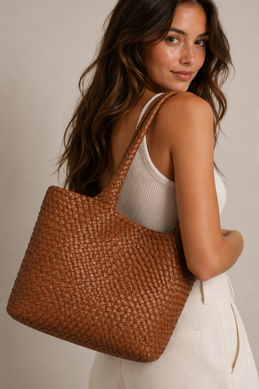 Women's Handwoven Large Capacity Shoulder Bag