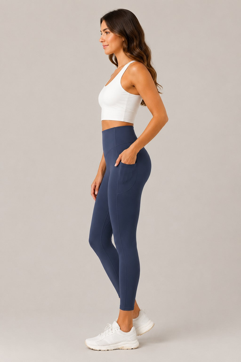 Women’s High Waist Leggings with Side Pockets
