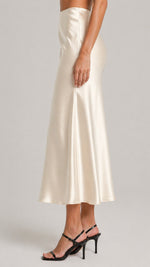 Women’s High Waist Smooth Midi Skirt