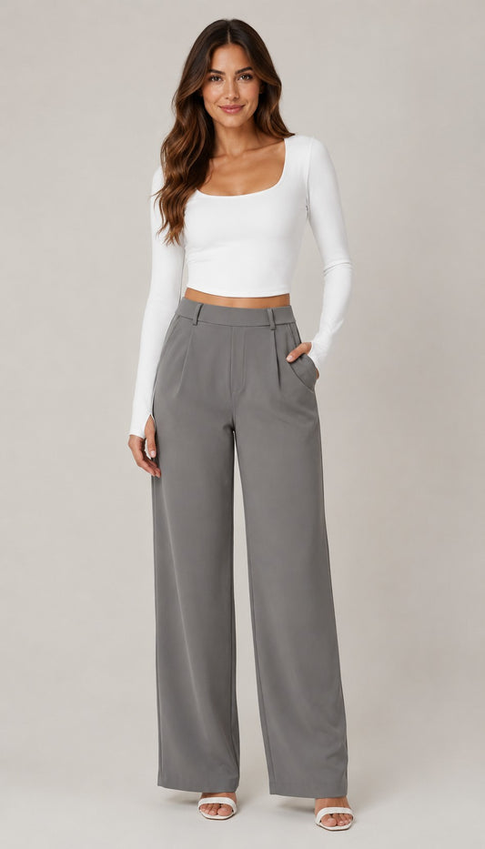 Women’s High Waist Wide Leg Pants