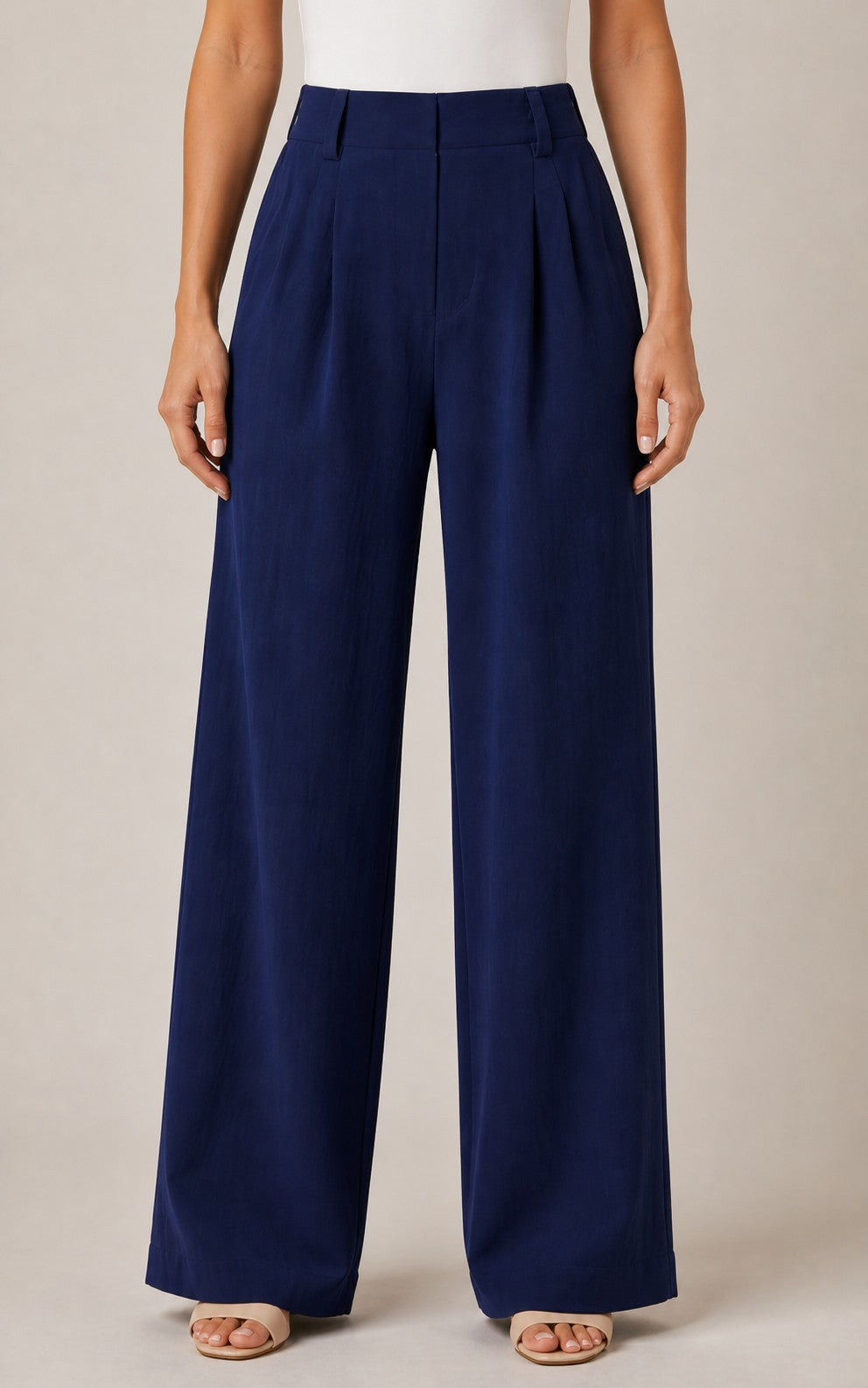 Women's High Waisted Straight-Leg Pants