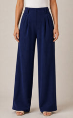 Women's High Waisted Straight-Leg Pants