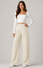 Women's High Waisted Wide-Leg Pants