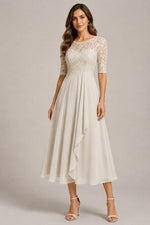 Women’s Lace Bodice Midi Dress