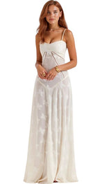 Women's Lace Spaghetti Strap Maxi Dress