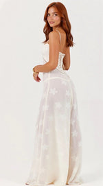 Women's Lace Spaghetti Strap Maxi Dress