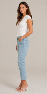 Women's Lace Trim Button-Front Blouse