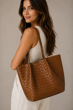 Woven Tote Bag for Women – Large Braided Shoulder Bag