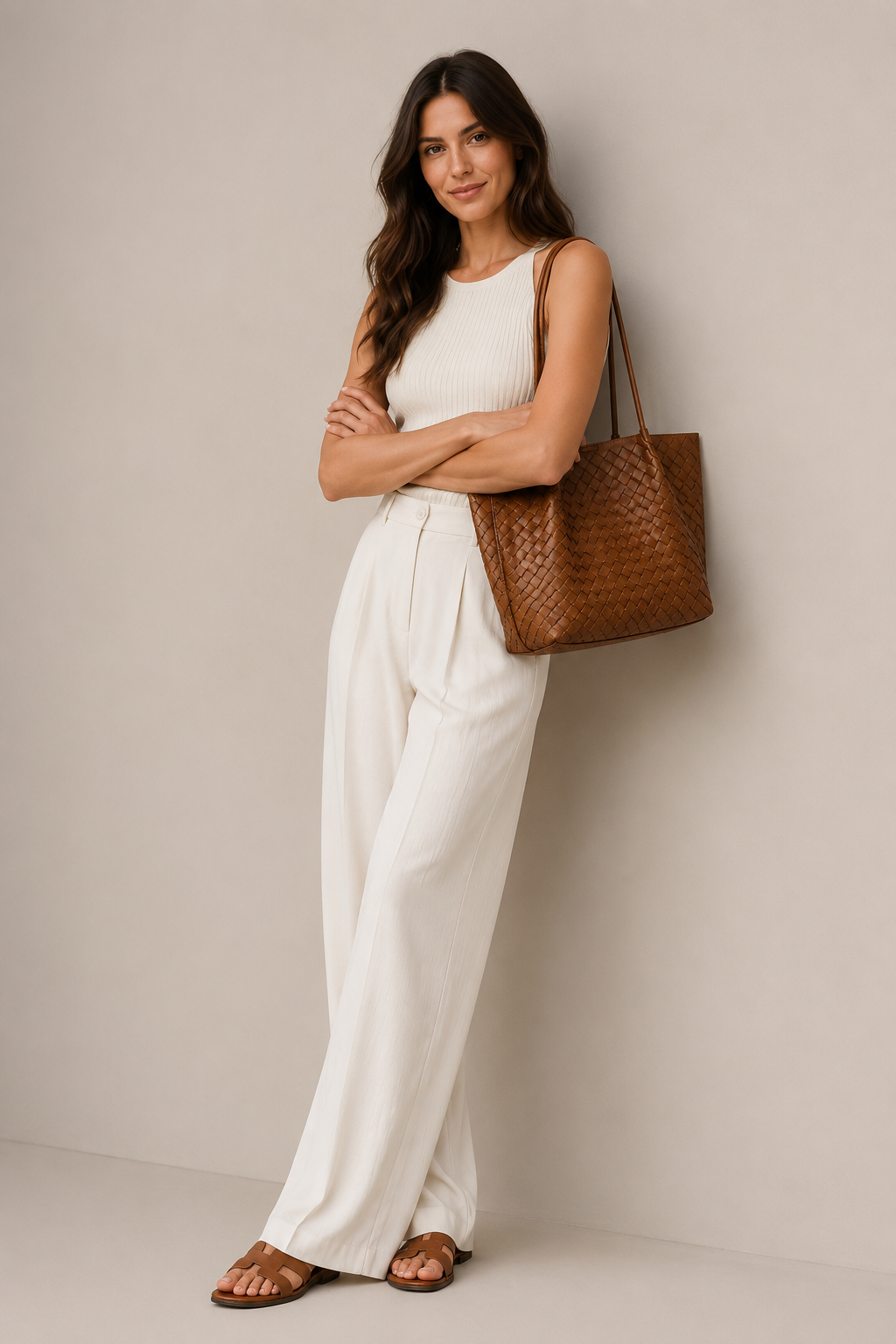 Woven Tote Bag for Women – Large Braided Shoulder Bag